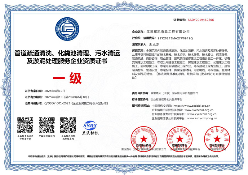 郭庄企业资质证书